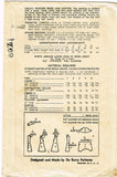 1940s Vintage Du Barry Sewing Pattern 2712 WWII Baby Girls Princess Dress Size 4