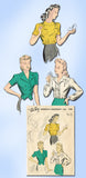 1940s Vintage Du Barry Sewing Pattern 5246 Misses Blouse & Jacket Size 14 32B - Vintage4me2