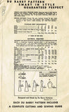 1940s Vintage Du Barry Sewing Pattern 5479 Easy WWII Toddler Girls Dress Sz 6 FF - Vintage4me2