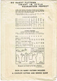 1940s Original Vintage Du Barry Pattern 5538 Easy WWII Misses Pajamas Size 34 B