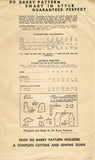 1940s Original Vintage Du Barry Pattern 5584 WWII Girls Overalls & Smock Top Sz4