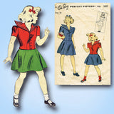 1940s Vintage Du Barry Sewing Pattern 5602 WWII Little Girls Sailor Suit Size 12