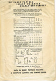 Du Barry 5616: 1940s WWII Misses Fitted Dress Sz 32 B Vintage Sewing Pattern