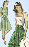 1940s Vintage Du Barry Sewing Pattern 5618 Misses WWII Skirt & Blouse Sz 14 32B - Vintage4me2