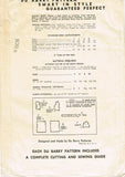 1940s Original Vintage Du Barry Pattern 5625 WWII Toddler Girls Party Dress Sz 6