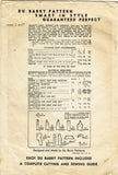 1940s Original Vintage Du Barry Pattern 5731 Baby Girls Coat and Bonnet Sz 6 mos