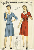 1940s Vintage Du Barry Sewing Pattern 5733 Easy Misses WWII Suit Size 14 32B - Vintage4me2