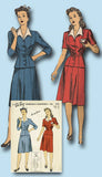 1940s Vintage Du Barry Sewing Pattern 5733 Easy Misses WWII Suit Size 14 32B - Vintage4me2