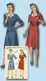 1940s Vintage Du Barry Sewing Pattern 5733 Easy Misses WWII Suit Size 14 32B - Vintage4me2