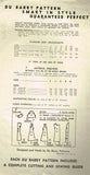 1940s Vintage Du Barry Sewing Pattern 5751 WWII Toddler Girls Princess Dress Sz2 - Vintage4me2