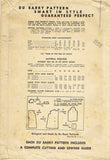 Du Barry 5761: 1940s Uncut WWII Misses Smock Sz 38 Bust Vintage Sewing Pattern