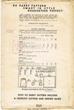 Du Barry 5763: 1940s Uncut Misses Hat Purse Gloves Sz LRG Vintage Sewing Pattern