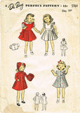 1940s Original Vintage Du Barry Sewing Pattern 5764 Uncut 14in Doll Clothes Set