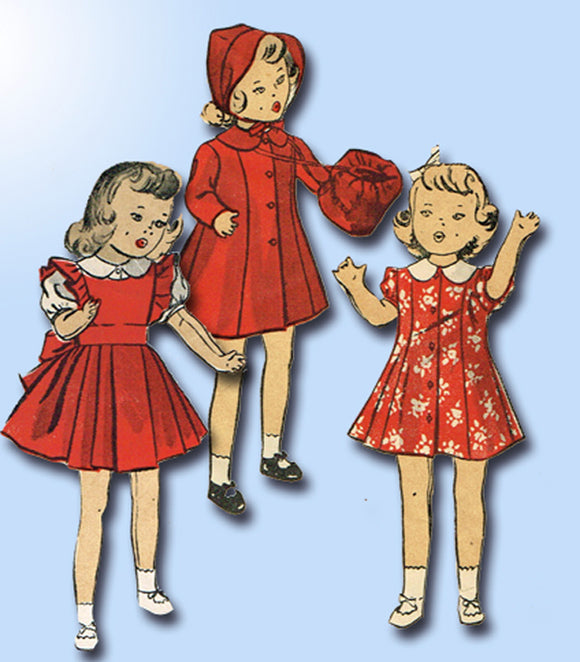 1940s Original Vintage Du Barry Sewing Pattern 5764 Uncut 14in Doll Clothes Set