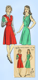 1940s Vintage Du Barry Sewing Pattern 5765 WWII Misses Jumper Dress Size 14 32B