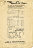 1940s Vintage Du Barry Sewing Pattern 5765 WWII Misses Jumper Dress Size 14 32B