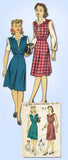 1940s Vintage Du Barry Sewing Pattern 5777 Misses WWII Jumper & Blouse Size 30 B