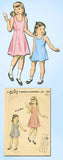 1940s Vintage Du Barry Sewing Pattern 5802 Easy WWII Toddler Girls Slip Size 4 - Vintage4me2