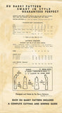 1940s Original Vintage Du Barry Pattern 5802 Easy WWII Toddler Girls Slip Size 6