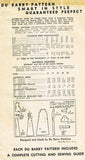 1940s Vintage Du Barry Sewing Pattern 5867 Easy WWII Misses Housecoat Size 14 - Vintage4me2