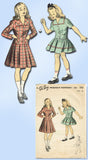 1940s Vintage Du Barry Sewing Pattern 5902 WWII Little Girls Sailor Suit Size 8