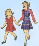 1940s Vintage Du Barry Sewing Pattern 5921 WWII Toddler Girls School Suit Size 6 - Vintage4me2