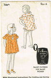 1930s Vintage Du Barry Sewing Pattern 706A Toddler Girls Bloomer Dress Size 6