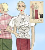 Du Barry 765: 1930s Stylish Misses Skirt & Blouse Sz 36 B Vintage Sewing Pattern - Vintage4me2