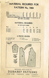 1930s Vintage Du Barry Sewing Pattern 780B Toddler Girls Bathrobe Size 4 23B - Vintage4me2