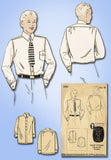 1930s Vintage Du Barry Sewing Pattern 898 Teen Boys Dress Shirt Sz 16 34 Chest