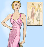 Du Barry D618: 1930s Easy Misses Slip w Bra Top Sz 34 B Vintage Sewing Pattern