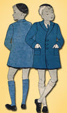 1930s Vintage Du Barry Sewing Pattern D463 Toddler Boys Lined Coat Size 4 - Vintage4me2