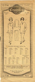 1920s Vintage Excella Sewing Pattern 1741 Little Girls 2 PC Pajama Set Size 12 - Vintage4me2
