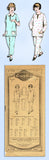 1920s Vintage Excella Sewing Pattern 1741 Little Girls 2 PC Pajama Set Size 12 - Vintage4me2