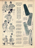 1930s Original Vintage Excella Pattern 3930 Misses Blouse w Great Sleeves Sz 34B