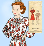 Excella 5314: 1930s Little Girls Smocked Dress Size 10 Vintage Sewing Pattern - Vintage4me2