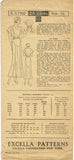 1930s Vintage Excella Sewing Pattern 3760 Uncut Misses Afternoon Dress Size 34 B