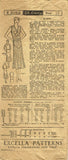 1930s Vintage Excella Sewing Pattern 3152 Misses Depression Dress Size 16 34B - Vintage4me2