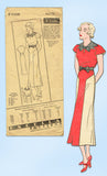 1930s Vintage Excella Sewing Pattern 4108 Misses Street Dress Size 20 38 Bust