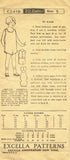 1920s Vintage Excella Sewing Pattern 2419 Baby Girls Combination Underwear Sz 2 -Vintage4me2