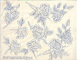 1930s Uncut Good Needlework Embroidery Transfer October 1931 Pansy Floral Motifs
