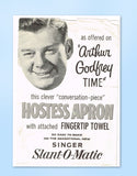 1950s Original Vintage Arthur Godfrey Sewing Pattern Uncut Hostess Apron
