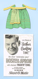 1950s Original Vintage Arthur Godfrey Sewing Pattern Uncut Hostess Apron