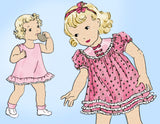 Hollywood 1117: 1930s Toddler Girls Dress & Slip Size 3 Vintage Sewing Pattern - Vintage4me2