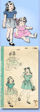 1940s Vintage Hollywood Sewing Pattern 1140 FF Baby Girls Dress Apple App Sz 1 - Vintage4me2