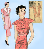 Hollywood Starlet 1188: 1930s Uncut Colbert Dress & Jacket 34B VTG Sewing Pattern