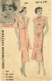 Hollywood Starlet 1188: 1930s Uncut Colbert Dress & Jacket 34B VTG Sewing Pattern