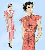 Hollywood Starlet 1188: 1930s Uncut Colbert Dress & Jacket 34B VTG Sewing Pattern