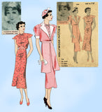 Hollywood Starlet 1188: 1930s Uncut Colbert Dress & Jacket 34B VTG Sewing Pattern