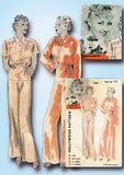 1930s Orig Vintage Hollywood Starlet Pattern 1200 Misses Lounging Pajamas Sz 38B